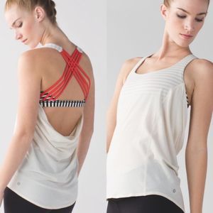 Lululemon Free to Be Wild Tank Size 4 Stripe